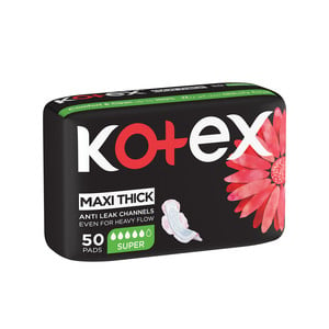 Kotex Designer Maxi Pads Super With Wings 50 pcs