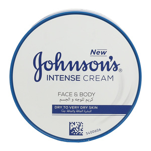 Johnson's Intense Dry To Very Dry Face & Body Cream, 200 ml