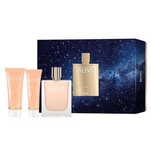 Hugo Boss Alive Set Eau De Parfume For Women, 80 ml + 75 ml Body Lotion + 50 ml Shower Gel