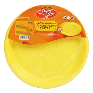 Home Mate Yellow Plastic Plate 10