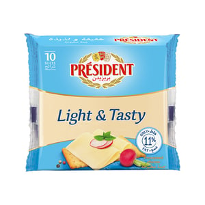 President Light Processed Cheese 10 Slices 200 g