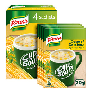 Knorr Cup A Soup Cream of Corn 4 x 20 g