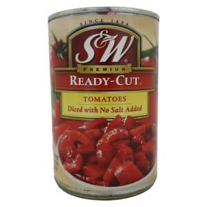 S&W No Salt Ready Cut Tomatoes 411g
