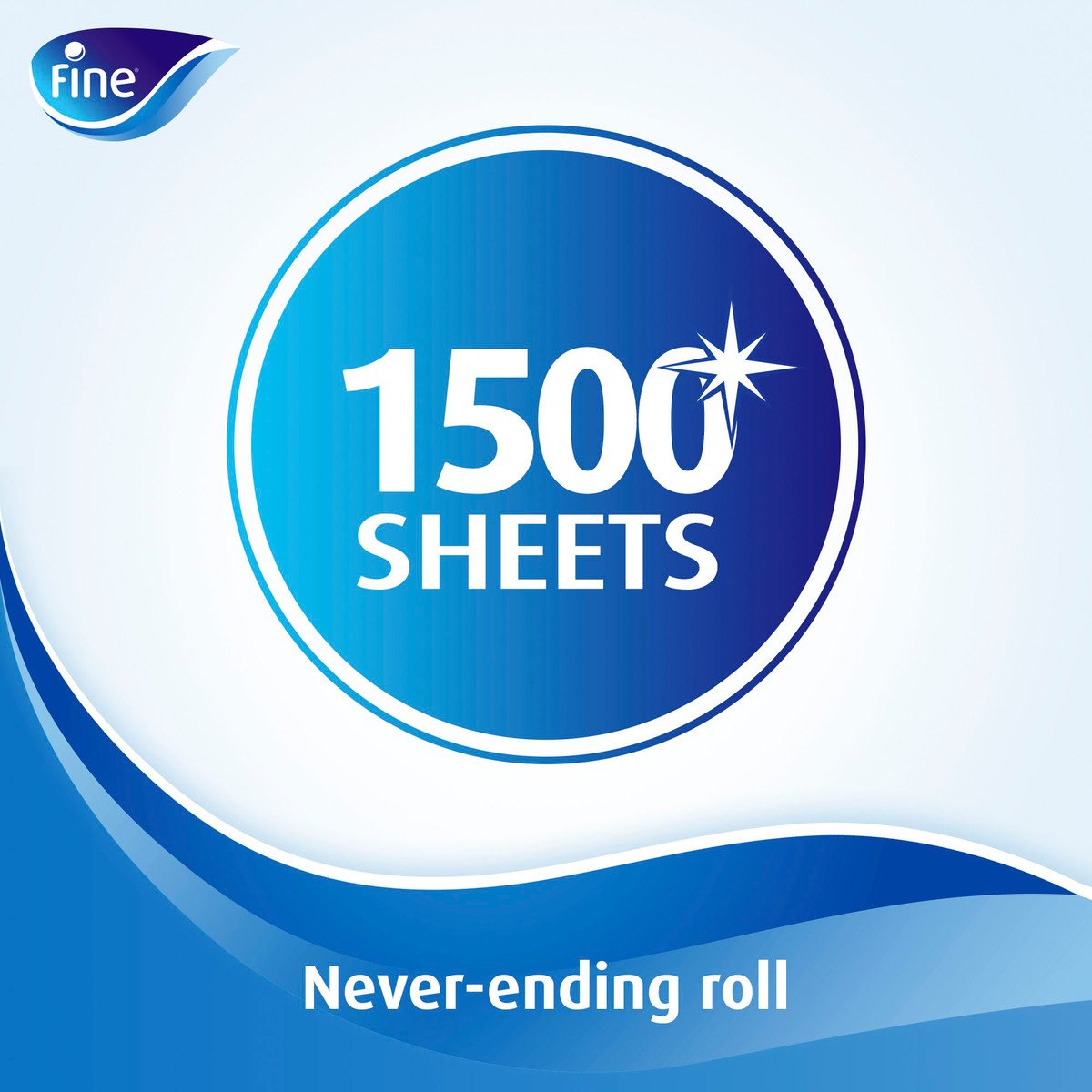 Fine Paper Towel Mega Roll 325m 1500 Sheets