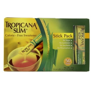 Tropicana Slim Calorie Free Sweetener Stick Pack 50 pcs