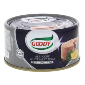 Goody Albacore White Meat Tuna In Sunflower Oil 185g