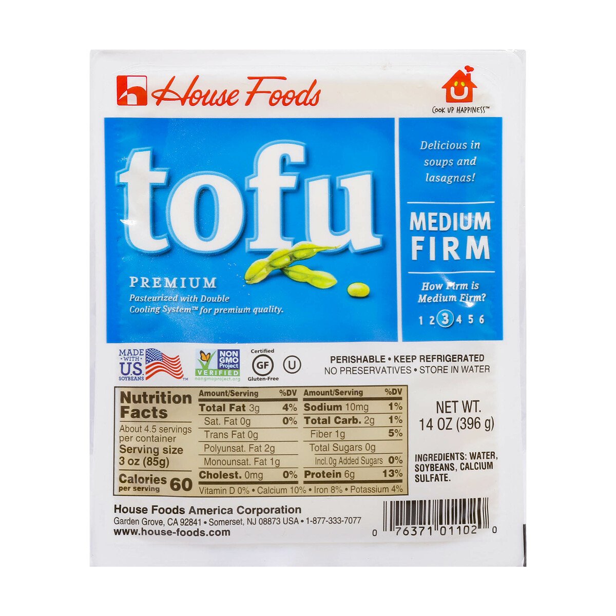 House Foods Premium Tofu Medium Firm 396 g