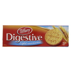 Tiffany Digestive Light Natural Wheat Biscuits, 400 g