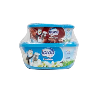 Igloo Assorted Ice Cream 1 Litre + 500 ml
