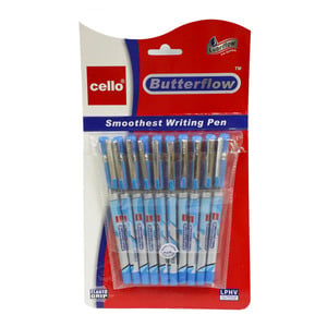 تشيلو أقلام حبر جافة بتر فلو أزرق 10 أقلام