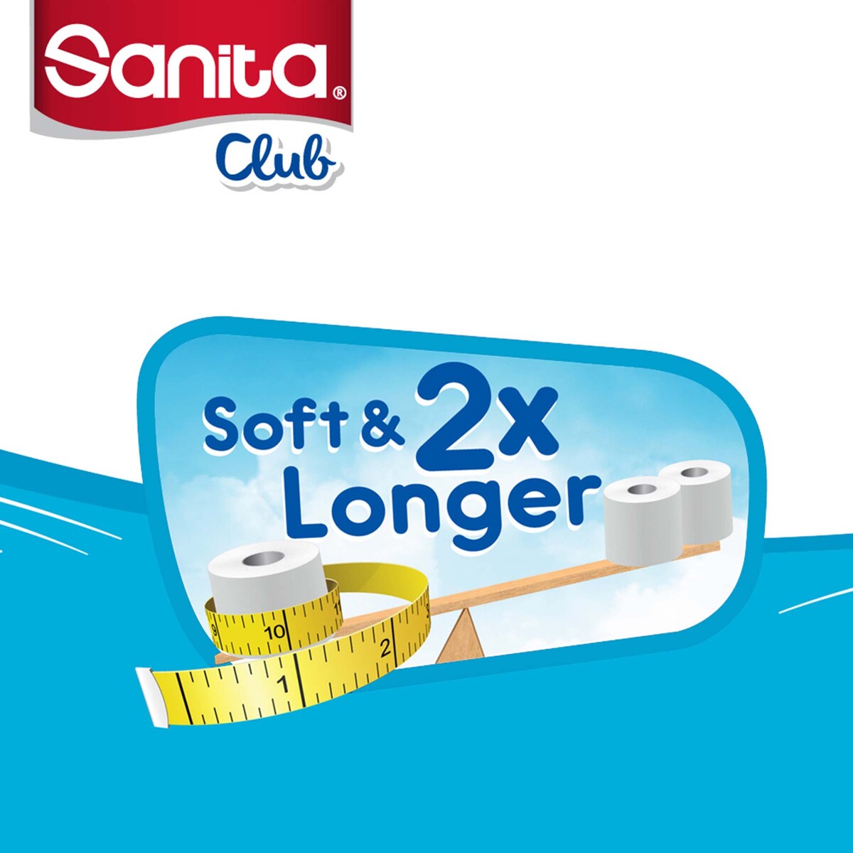 Sanita Club Toilet Tissue Plain 2ply 10 Rolls