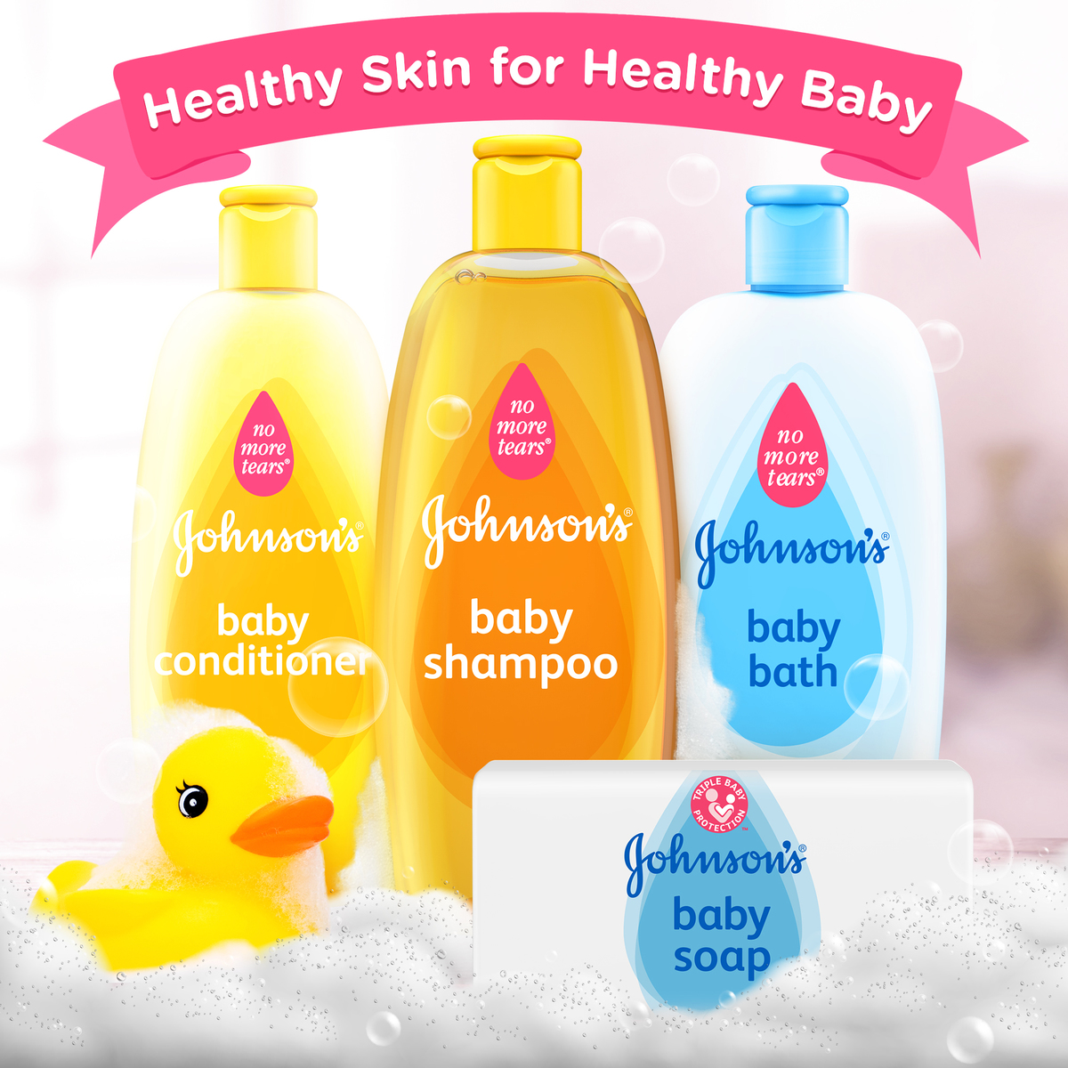 Johnson's Baby Soap with Baby Oil 6 x 125 g