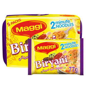 Maggi 2 Minutes Biryani Instant Noodles 5 x 77 g
