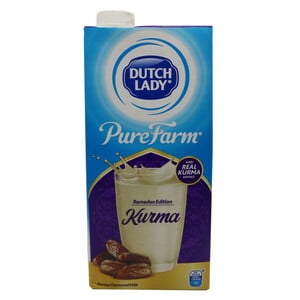 Dutch Lady Uht Milk Plus Protein Kurma 1Litre