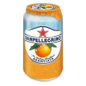 San Pellegrino  Sparkling Fruit Beverage Aranciata/Orange Can   330 ml
