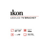 Ikon Tilt LCD/LED TV Bracket, 42 to 75 inches, Black, IKTS4276