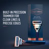 King C. Gillette Men's Neck Shaving Razor Blades with Skinguard Best and Sharpest Stainless Steel Platinum Coated 3 pcs