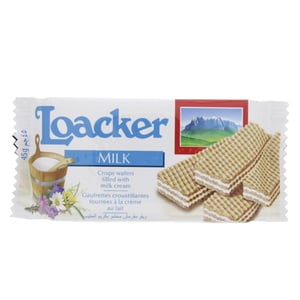 Loacker Crispy Wafers Filled with Milk Cream 45 g