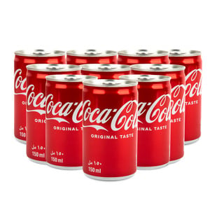 كوكا كولا عادي علبة 150 مل - 10 علب