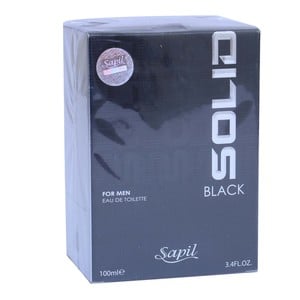 Sapil Solid Black EDT for Men 100 ml