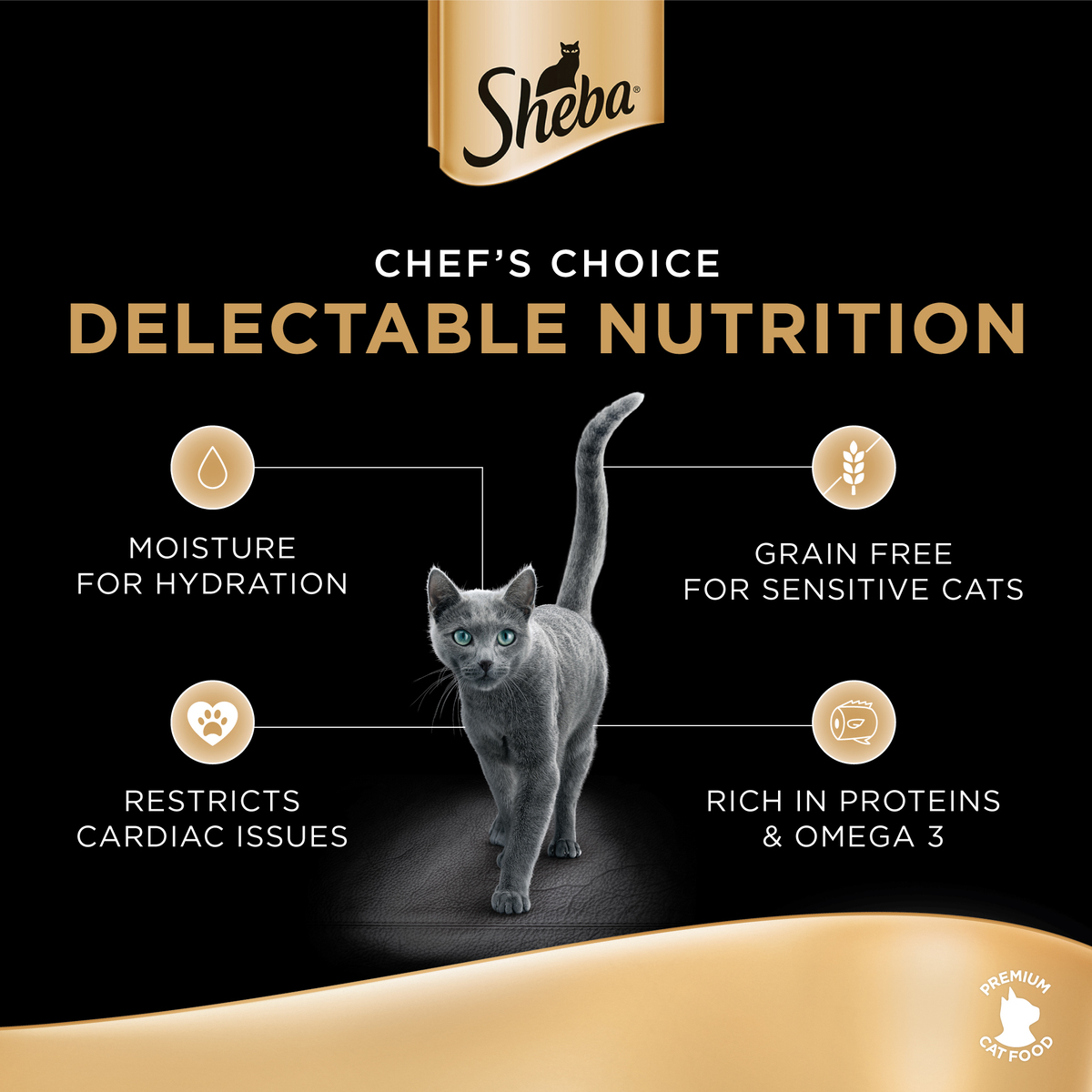 Sheba Tuna White Meat with Snapper Cat Food 24 x 85 g