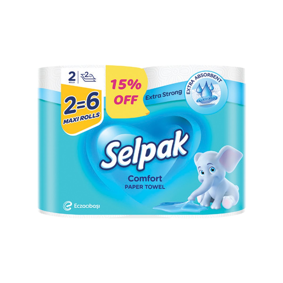 Selpak Comfort Paper Towel Maxi Rolls 2 pcs