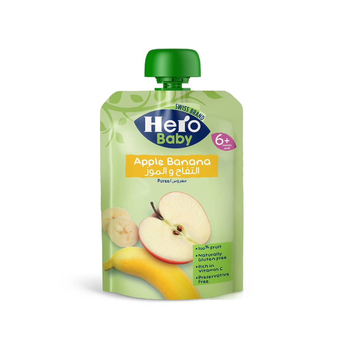 Hero Baby Apple Banana Puree 6+ Months 100 g