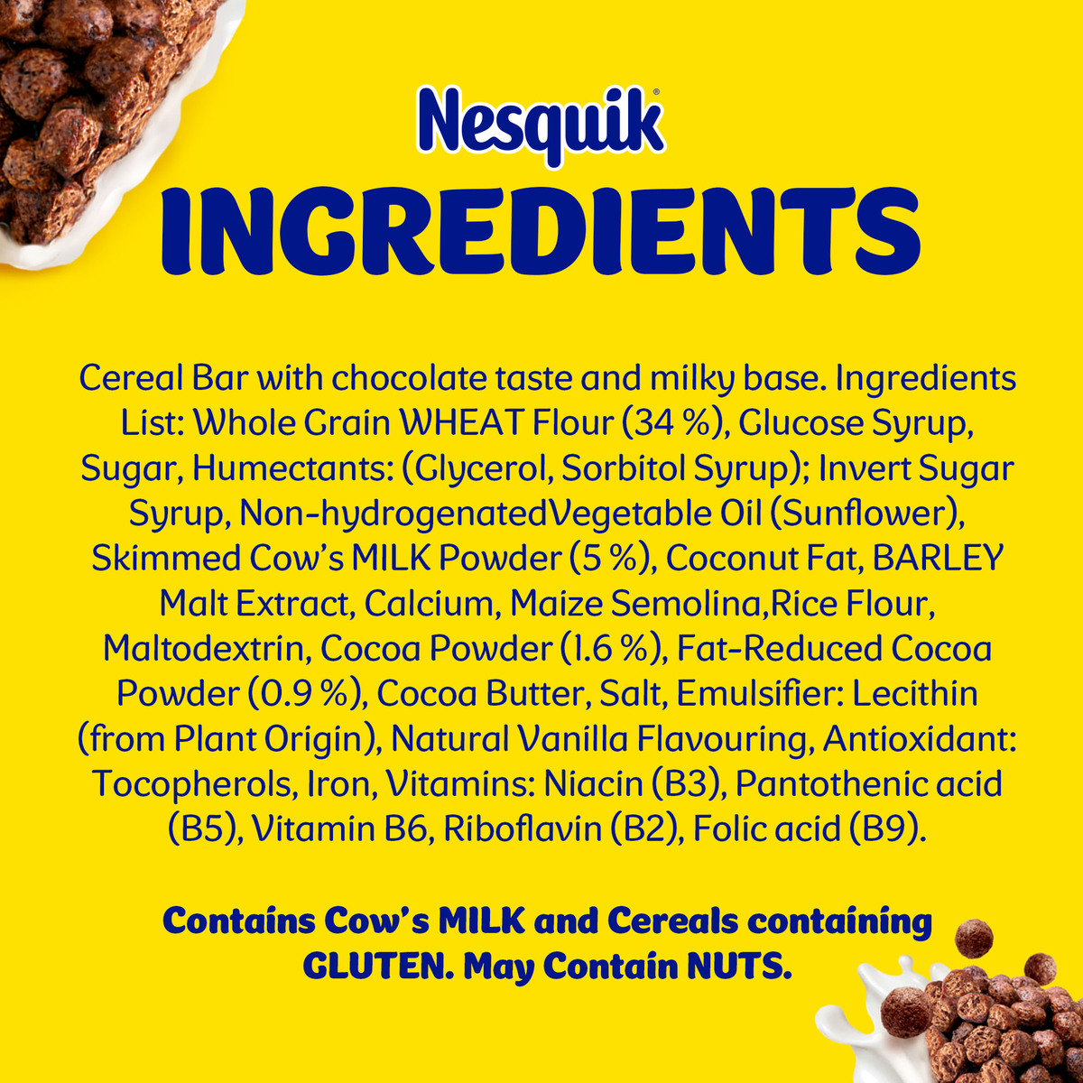 Nestle Nesquik Chocolate Cereal Bar 25 g