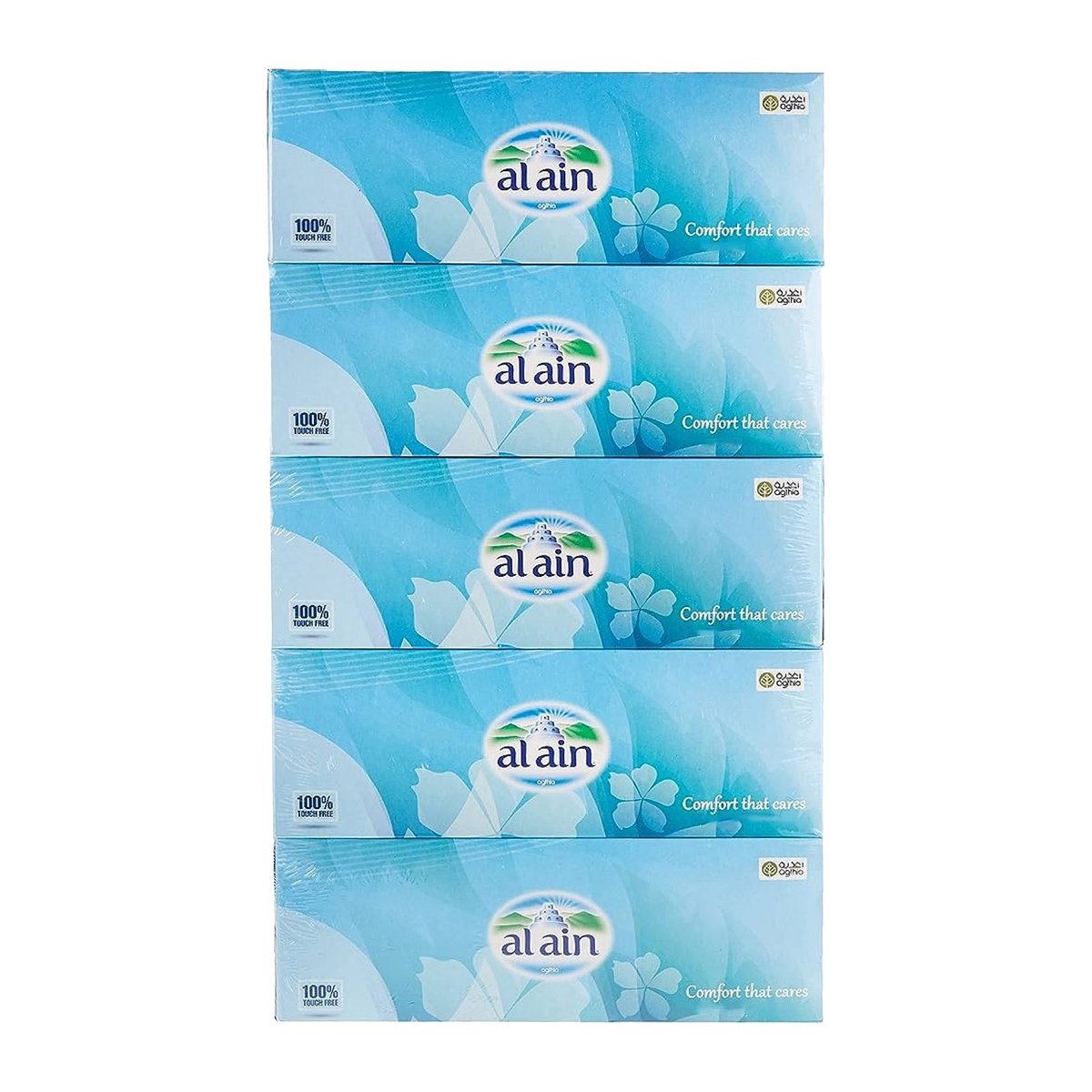 Al Ain Facial Tissue 2ply Value Pack 5 x 150 Sheets