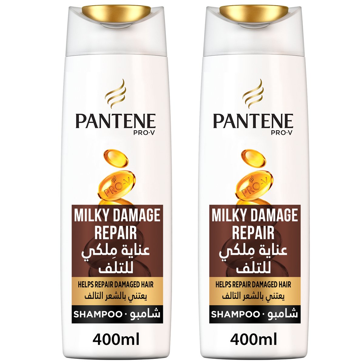 Pantene Pro-V Milky Damage Repair Shampoo 2 x 400 ml