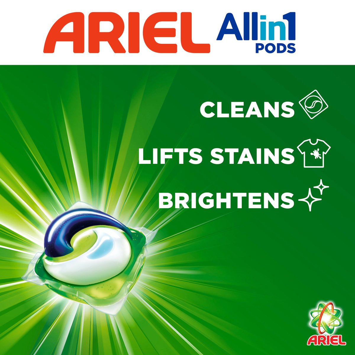Ariel All in 1 Pods Original Scent Liquid Detergent Capsules 15 pcs