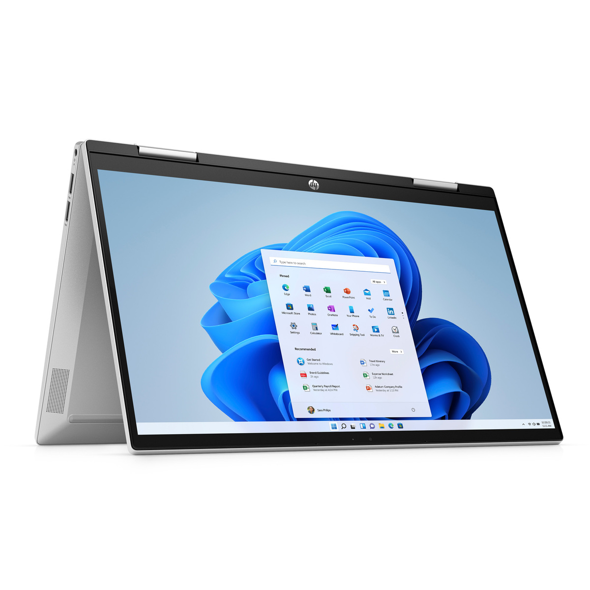 HP Pavilion x360 Convertible Laptop, Intel® Core™ i7-1195G7, 16GB RAM, 512GB SSDIntel® Iris® Xᵉ Graphics , Windows 11, Natural Silver, English-Arabic Keyboard, 14-dy1001ne, 63P70EA