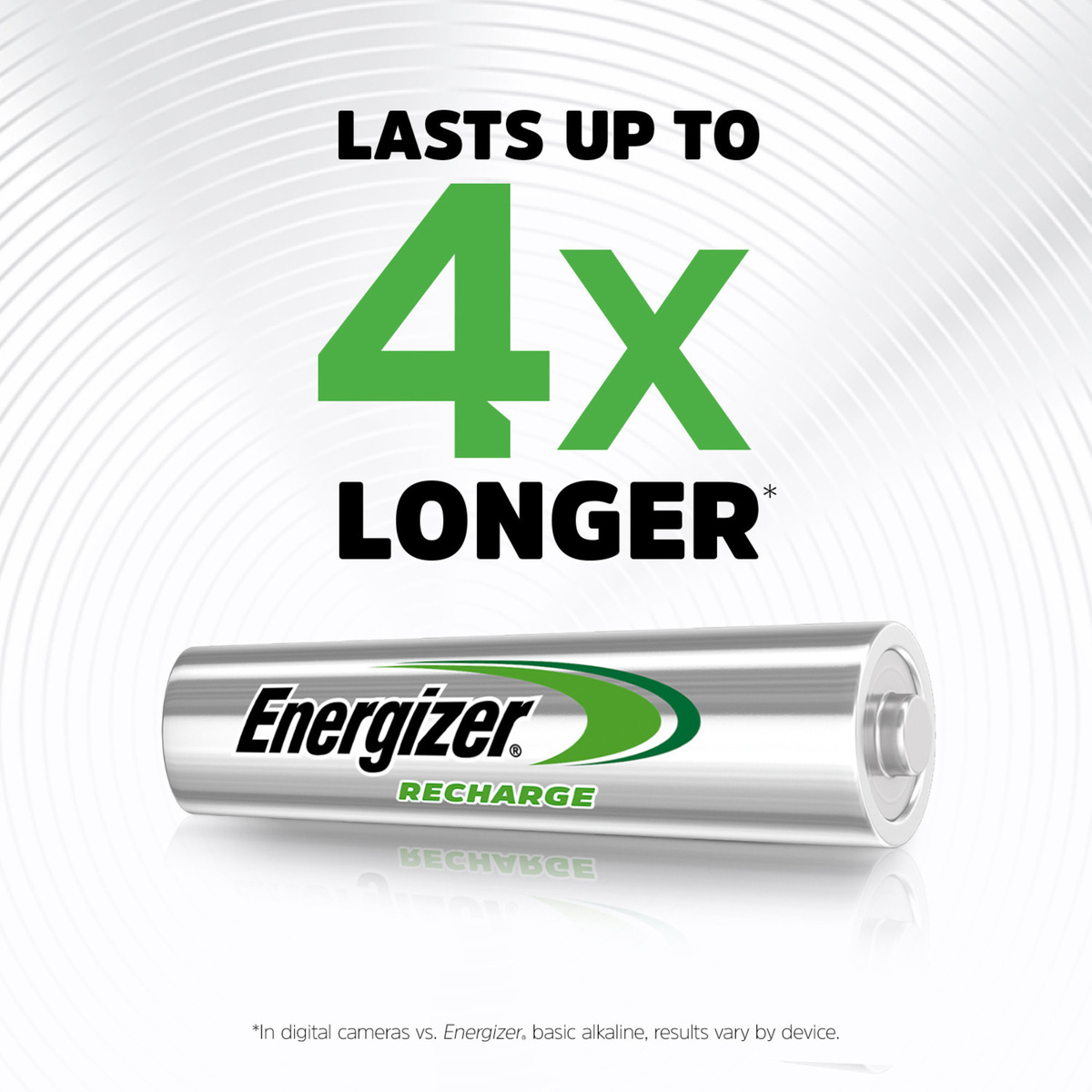 Energizer Recharge Power Plus AAA Battery, 1.2 V, 4 Pcs, NH12PPBP4