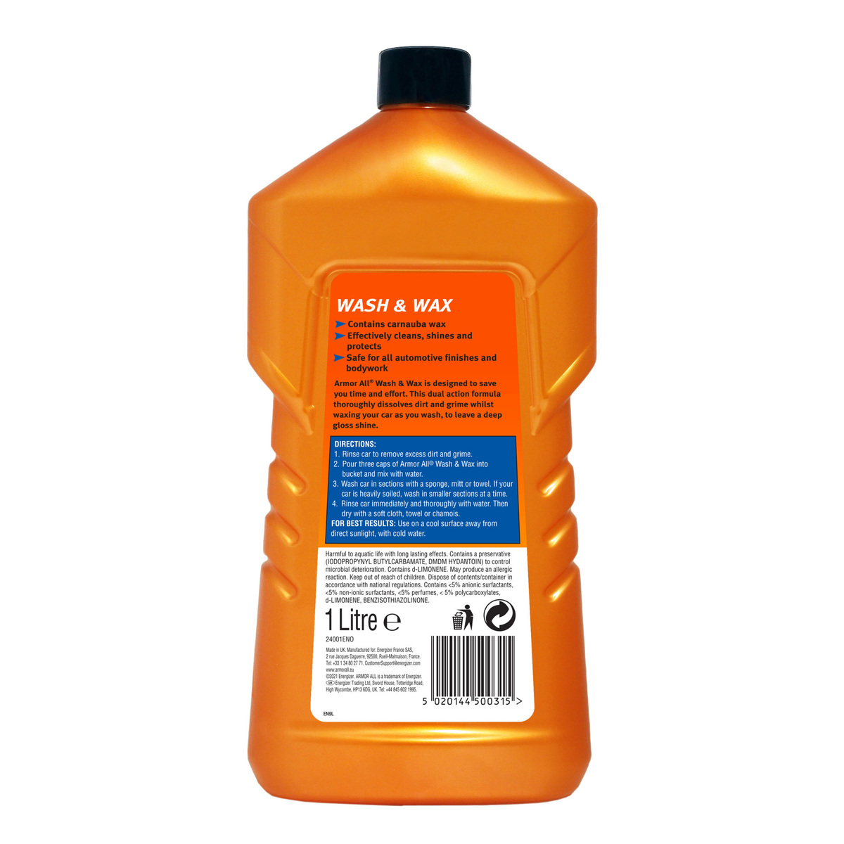 Armor All Car Wash and Wax, 1 L