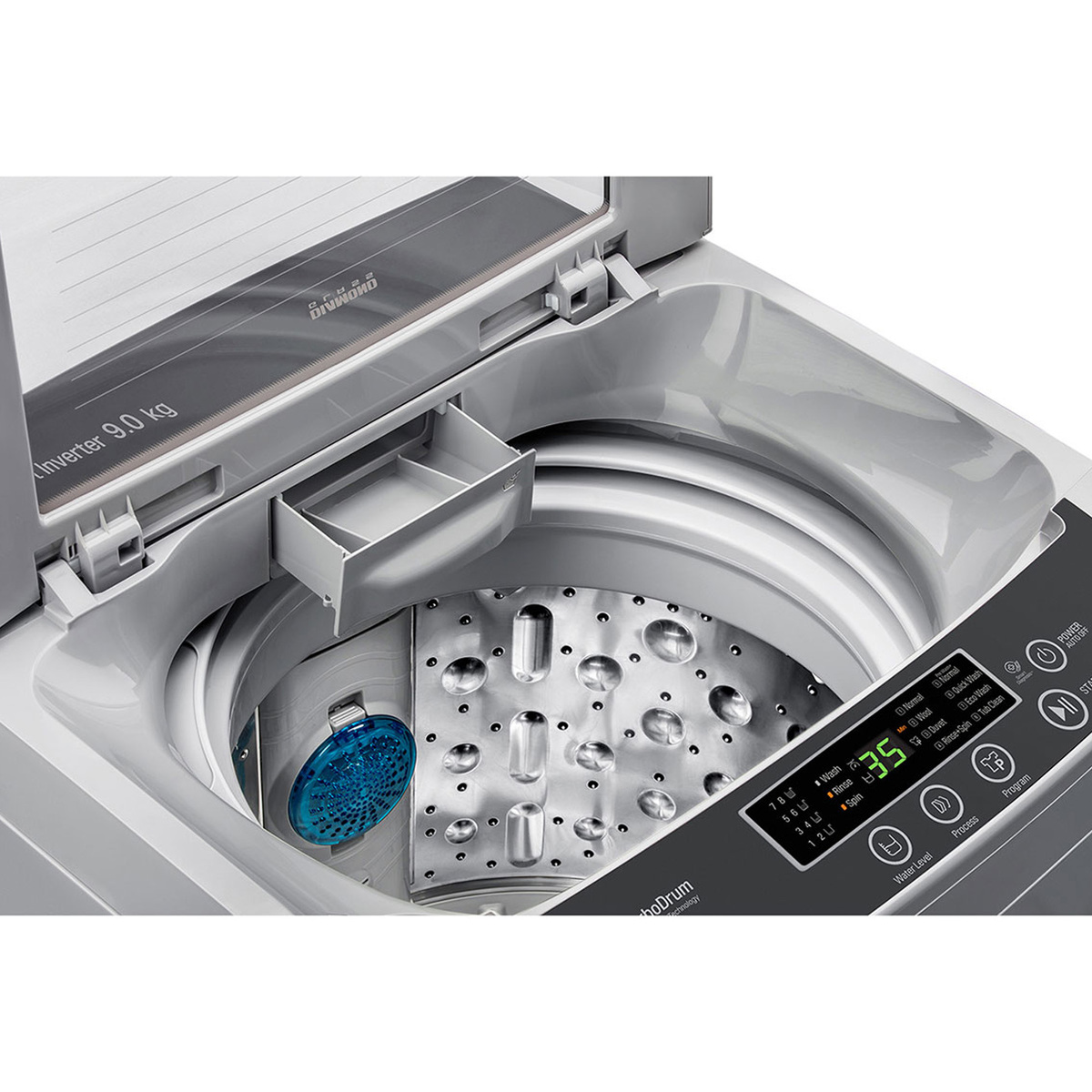 LG Top Load Washing Machine T9586NDKVH 7.5KG,Smart Inverter Control