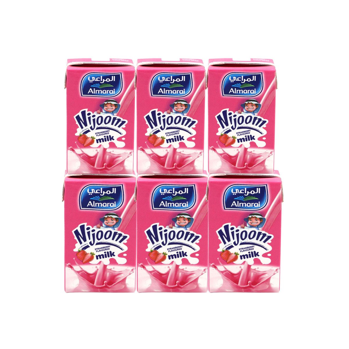 Almarai Nijoom Strawberry Flavoured Milk 6 x 150 ml
