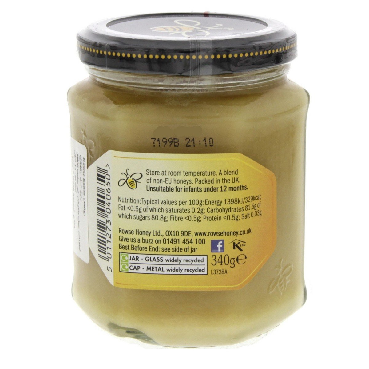 Rowse Pure & Natural Clear Honey 340 g