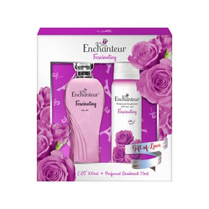 Enchanteur EDT Fascinating 100 ml + Perfumed Deodorant 75 ml