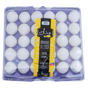 Jenan White Eggs Extra Large 30 pcs