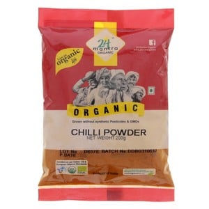 24 Mantra Organic Chili Powder 200 g
