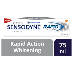 Sensodyne Rapid Action Whitening Toothpaste 75 ml