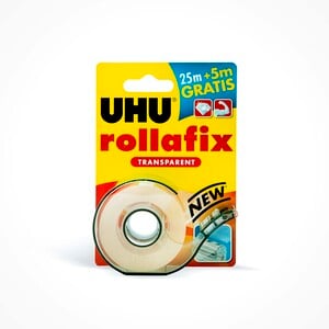 UHU Rolla Fix Transparent Tape 25m+5m 36380 Assorted
