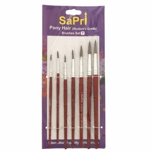 Sapri Pony Hair Round Brush 7's