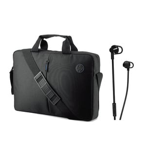 HP Laptop Topload Bag Assorted(T0F83AA/QB681AA)+Ear Phone