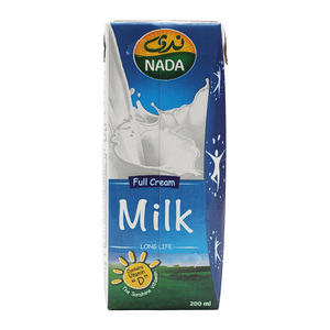 Nada UHT Milk Full Fat Vitamin D 6 x 200 ml