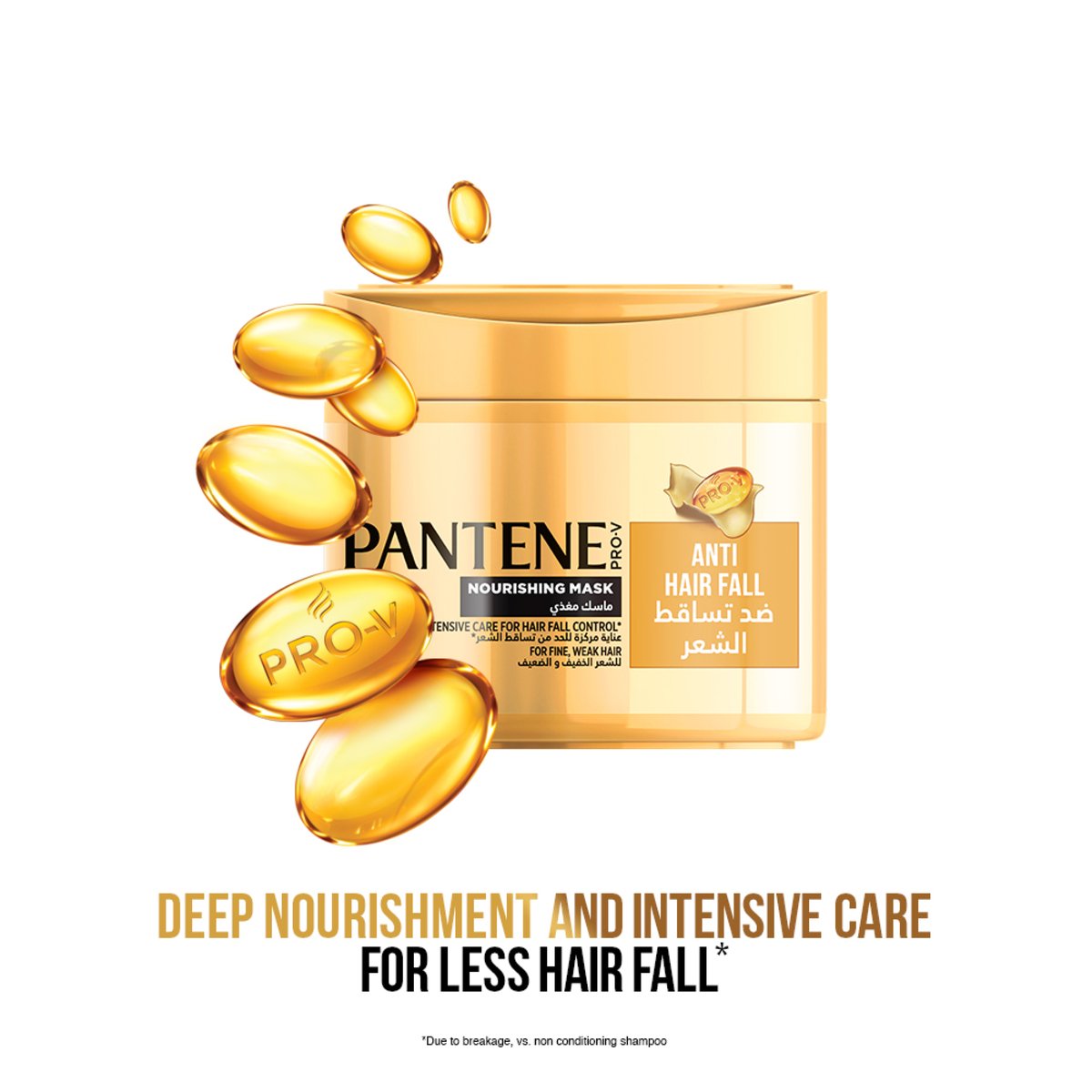 Pantene Pro-V Anti-Hair Fall Intensive Care Nourishing Mask, 300 ml