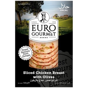 Euro Gourmet Sliced Chicken Breast With Olives 130 g