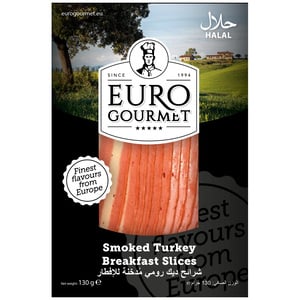 Euro Gourmet Smoked Turkey Breakfast Slices, 130 g