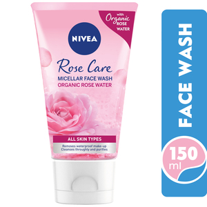Nivea Micellar Organic Rose Water Face Wash All Skin Types 150 ml