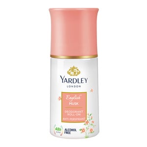 Yardley London English Musk Anti-Perspirant Deodorant Roll On 50 ml